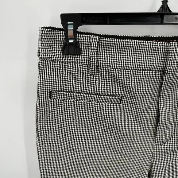 ANTHROPOLOGIE NWT The Essential Slim Pant in Black and White Houndstooth // 4 - Picture 6 of 15